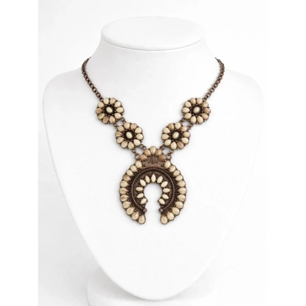 Unbranded Southwest Style Necklace Imitation Copper Costume Jewelry Womens Boho